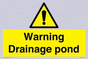 Warning Drainage pond